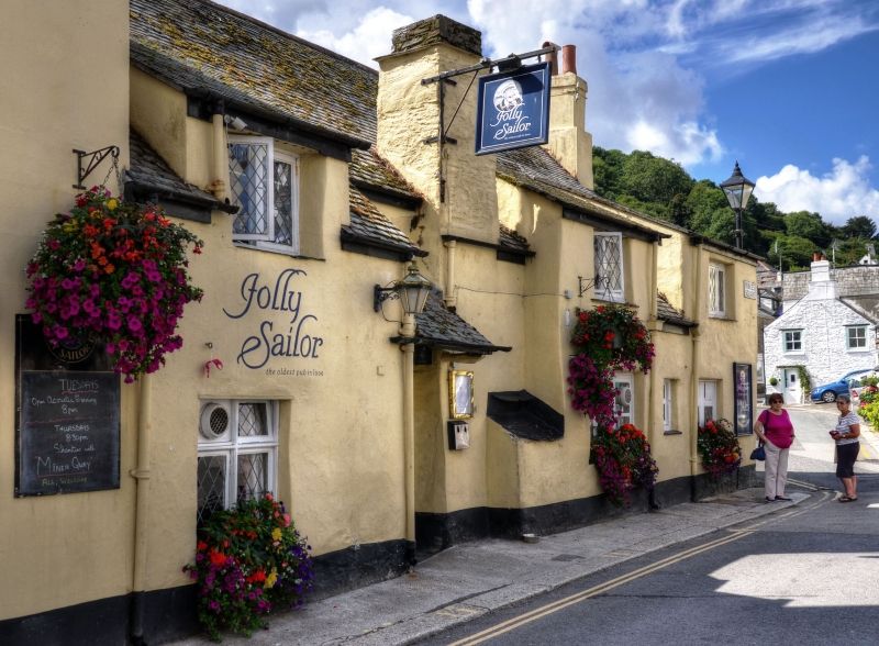 Cosy Interior of The Ship Inn Pub in Looe